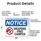 Signmission Weapon Free Campus OSHA Notice Sign, Aluminum, 10in W x 7in L, 2PK OS-2PACK-NS-A-710-L-16886 - alternate 2